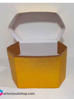 Cofre con Tapa Hexagonal
